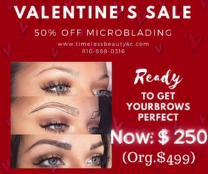 Eyebrow Tattoo result by Timeless Beauty Permanent Makeup & Skin Care in Gladstone, MO