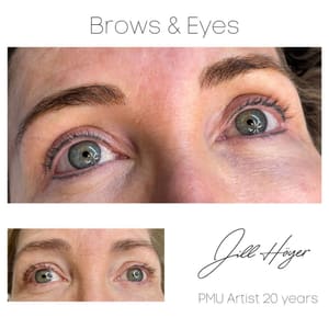 Eyebrow Tattoo result by Timeless Skin Spa in Los Gatos, CA