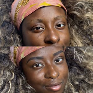 Eyebrow Tattoo result by Tina V Aesthetics (Brows & Lashes) in Atlanta, GA
