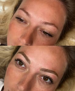 Eyebrow Tattoo result by Tinsley May Aesthetics in Cleburne, TX