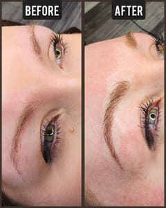 Eyebrow Tattoo result by Tinted Aesthetics in Troy, OH