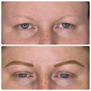 Eyebrow Tattoo result by Tinted Aesthetics in Troy, OH