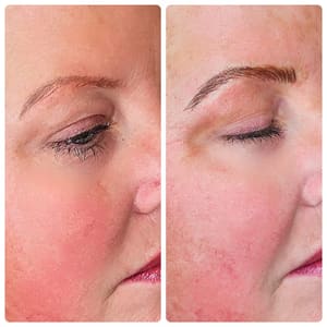 Eyebrow Tattoo result by Tinted Aesthetics in Troy, OH