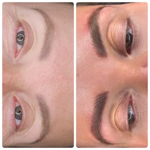 Eyebrow Tattoo result by Tinted Aesthetics in Troy, OH