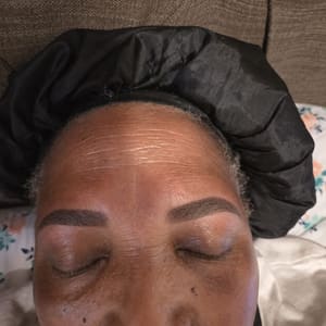 Eyebrow Tattoo result by TOUCHÉ Lash. Brows Atelier in Oklahoma City, OK