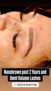 Eyebrow Tattoo result by Touch Of Beauty Inc. (Great Falls, VA) in Great Falls, VA
