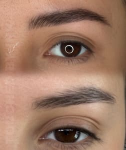 Eyebrow Tattoo result by Touched By Ink - permanent makeup artistry in Davie, FL