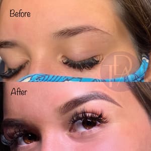 Eyebrow Tattoo result by Tracing Dreams Artistry in Virginia Beach, VA
