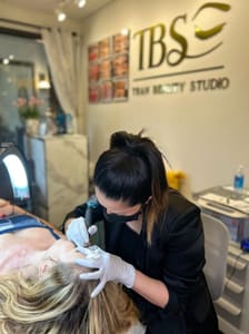 Eyebrow Tattoo result by Tran Beauty Studio in Kansas City, MO