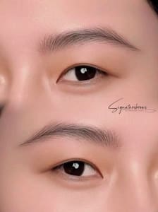 Eyebrow Tattoo result by Tran's SignatureBrows and Permanent Make up in San Jose, CA