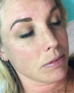 Eyebrow Tattoo result by Transcend Beauty, Co. in Pleasant Hill, MO