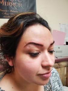 Eyebrow Tattoo result by Tri-Cities Permanent Cosmetics & Aesthetics in Johnson City, TN