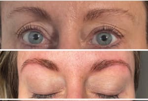 Eyebrow Tattoo result by Tricia's Beauty Marx in Washington, PA