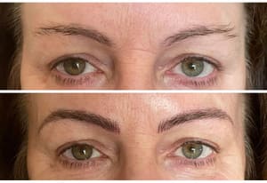 Eyebrow Tattoo result by Tricia's Beauty Marx in Washington, PA