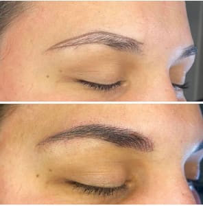 Eyebrow Tattoo result by Tricia's Beauty Marx in Washington, PA