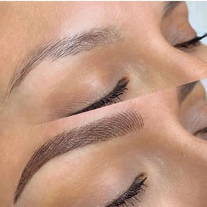 Eyebrow Tattoo result by Trish's Lashes - Brows & Beauty Studio in La Quinta, CA