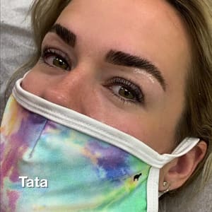 Eyebrow Tattoo result by Trish's Lashes - Brows & Beauty Studio in La Quinta, CA