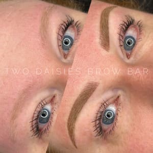 Eyebrow Tattoo result by Two Daisies Brow Bar & Infinity Jewelry in Washington, IN