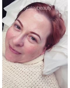 Eyebrow Tattoo result by Tyra Lay Beauty Studio in Columbus, NC