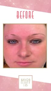 Eyebrow Tattoo result by Union Beauty Lab in Irving, TX