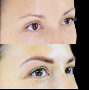 Eyebrow Tattoo result by UNIQ permanent makeup in Marietta, GA