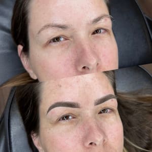Eyebrow Tattoo result by Unique Beauty Bar in Hemet, CA