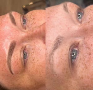 Eyebrow Tattoo result by Uplift Aesthetics in Durant, OK