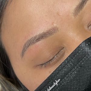 Eyebrow Tattoo result by Upstate Beauty Bar in Camp Hill, PA