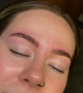 Eyebrow Tattoo result by Urban Beauty Salon & Medspa in Salem, OH