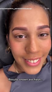 Eyebrow Tattoo result by Ursula Montero Permanent Makeup Artist in Watertown, NY