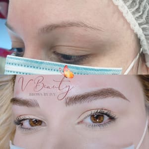 Eyebrow Tattoo result by V Beauty & Brows in Garden Grove, CA