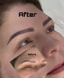 Eyebrow Tattoo result by V eyebrow & skin care in Spring, TX