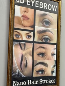 Eyebrow Tattoo result by V Hair Salon & Permanent MakeUp Microblading Eyebrows Chamblee Atlanta GA in Atlanta, GA