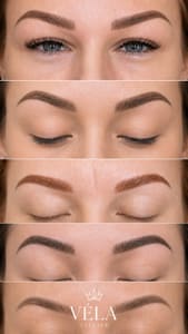 Eyebrow Tattoo result by VÉLA Atelier in Rocklin, CA