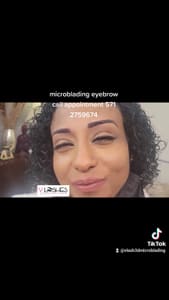 Eyebrow Tattoo result by V Lashes & 3D Microblading in Arlington, VA