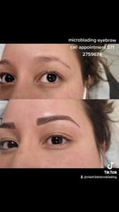 Eyebrow Tattoo result by V Lashes & 3D Microblading in Arlington, VA
