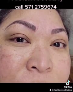 Eyebrow Tattoo result by V Lashes & 3D Microblading in Arlington, VA