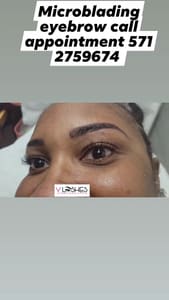 Eyebrow Tattoo result by V Lashes & 3D Microblading in Arlington, VA