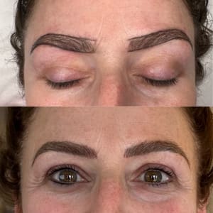 Eyebrow Tattoo result by Valerie Rose Aesthetics in Warwick, RI