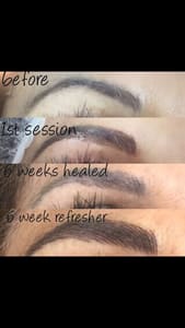 Eyebrow Tattoo result by ValsBeautyInk in Beverly Hills, CA