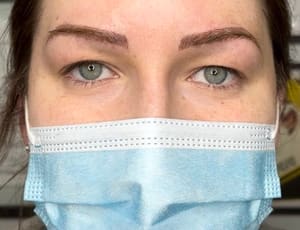 Eyebrow Tattoo result by Valspa Beauty & Aesthetics in Peabody, MA