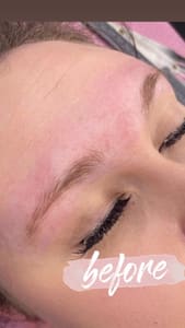 Eyebrow Tattoo result by Vanessa Ann Microblading & Beauty @ SarahKat Design in Papillion, NE