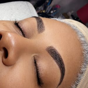 Eyebrow Tattoo result by Vault Lashes & Aesthetics in Bixby, OK