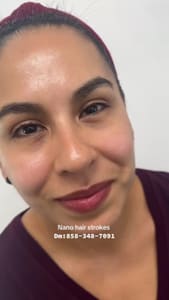 Eyebrow Tattoo result by Vbrow lash wax studio in Chula Vista, CA
