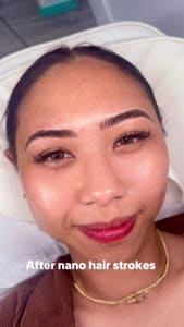 Eyebrow Tattoo result by Vbrow lash wax studio in Chula Vista, CA