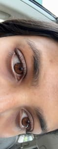 Eyebrow Tattoo result by Veda Threading and Salon - Holbrook in Holbrook, NY