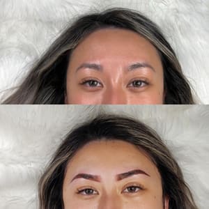 Eyebrow Tattoo result by Vee.I.P Beauty Studio in Fairfax, VA