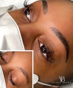 Eyebrow Tattoo result by Velour Brows Microblading in La Ca Ada Flintridge, CA
