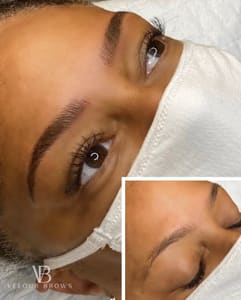 Eyebrow Tattoo result by Velour Brows Microblading in La Ca Ada Flintridge, CA