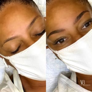 Eyebrow Tattoo result by Velour Brows Microblading in La Ca Ada Flintridge, CA